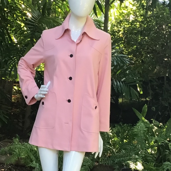 Vintage St John gabardine soft3/4 length Jacket
